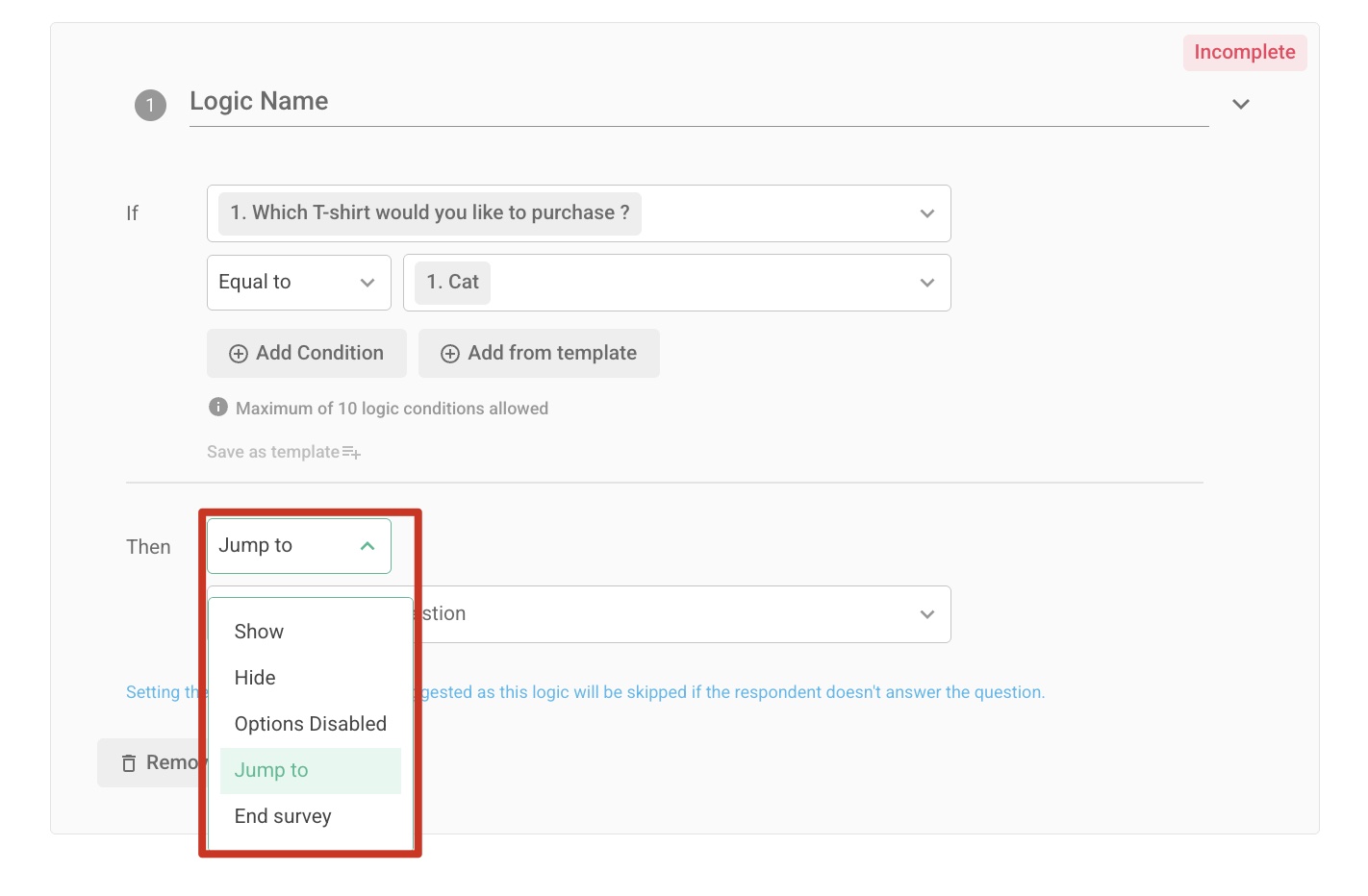 Advanced Logic｜SurveyCake Help Center