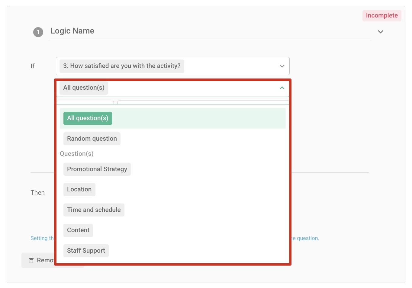 Advanced Logic｜SurveyCake Help Center