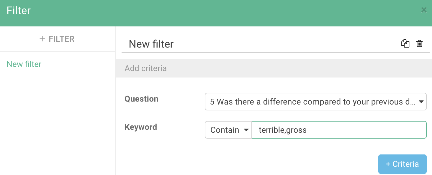 Filter｜SurveyCake Help Center