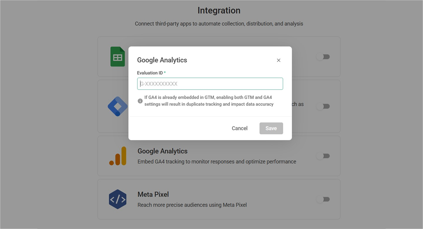 Google Analytics 4｜SurveyCake Help Center