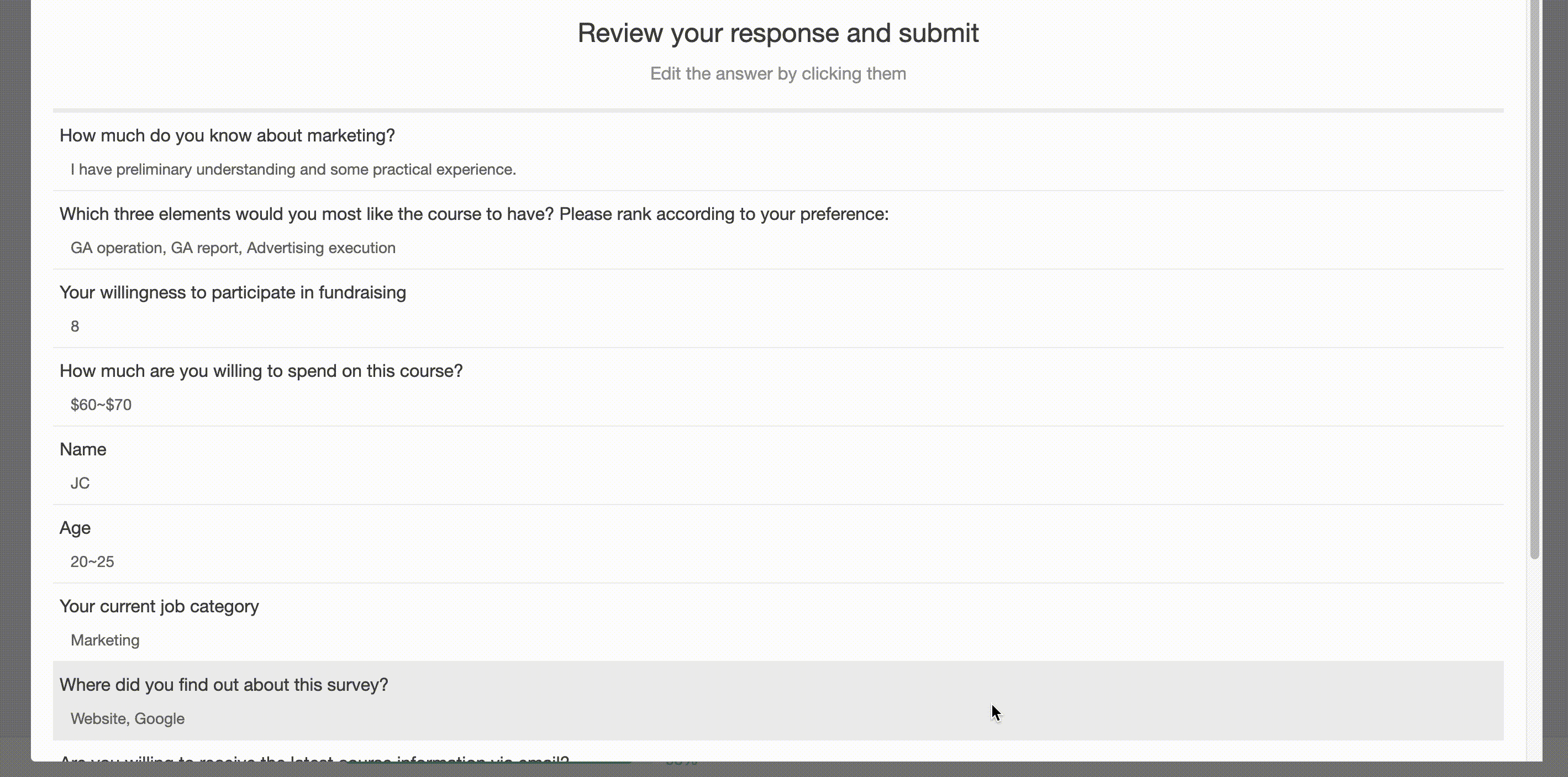 Review Before Submit｜SurveyCake Help Center