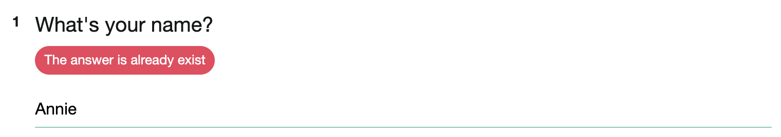 Unrepeatable|SurveyCake Help Center