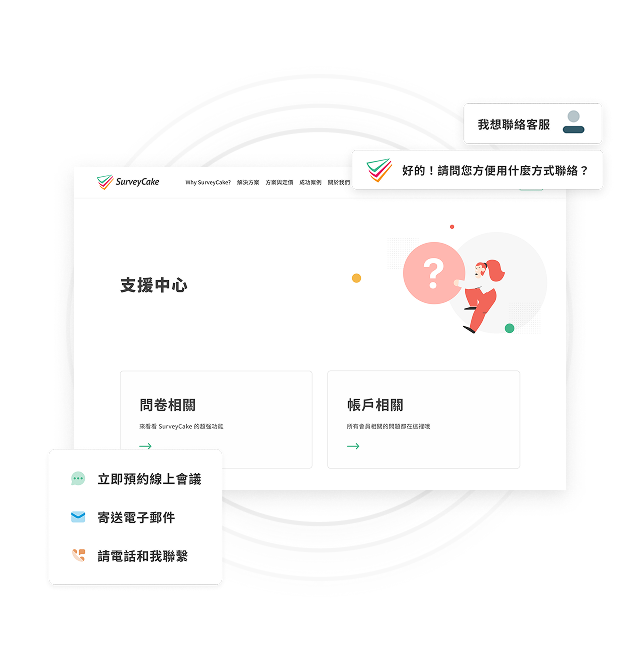 在地化客服支援系統
專業團隊協助排解疑難雜症
